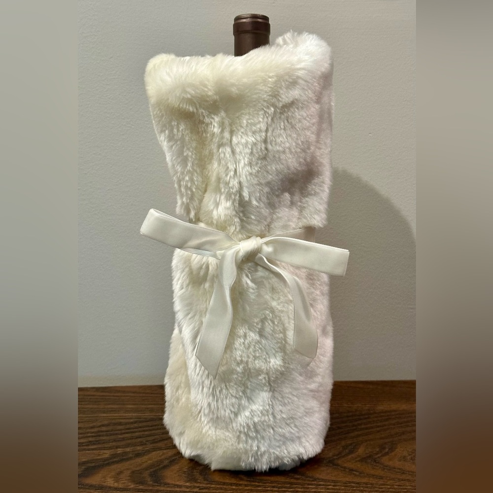 Faux Fur Wine Bottle Cover